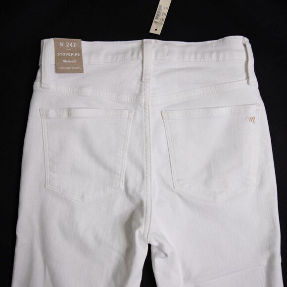 Madewell Stovepipe Jeans in Pure White - Picture 8 of 14